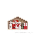 Traditional Christmas Decoration Wooden Nativity Scene Set with Snowman Supplier